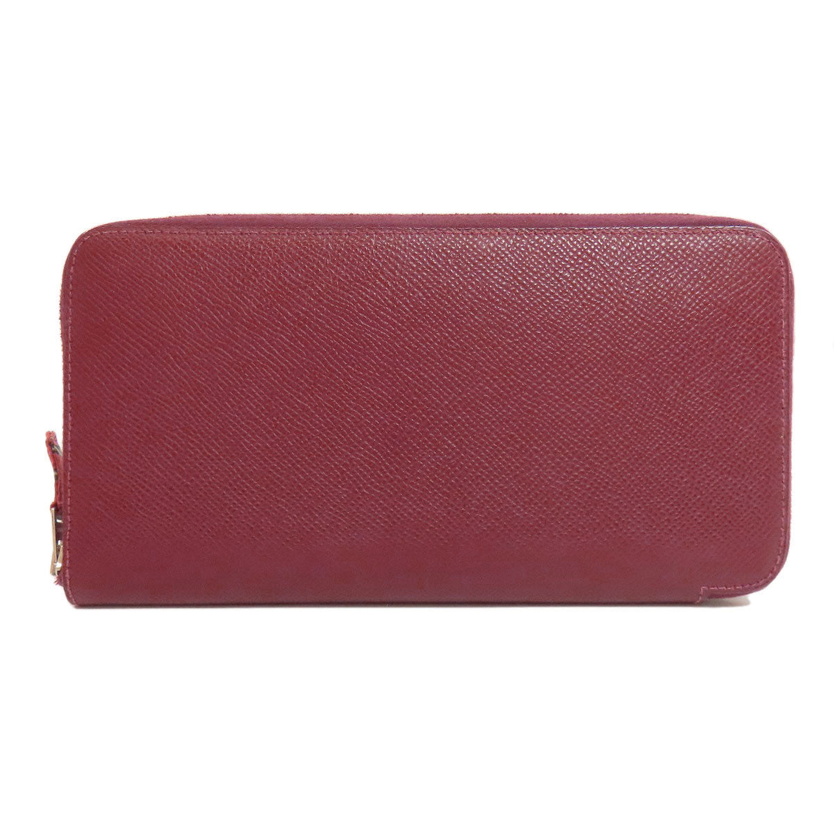 HERMES Azap Silk In SilverHardware Long wallet (with coin pocket) Epsom Ladies [Used]
