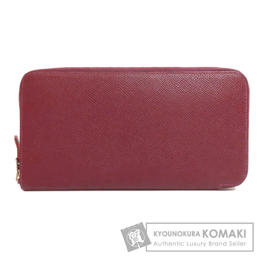 HERMES Azap Silk In SilverHardware Long wallet (with coin pocket) Epsom Ladies [Used]