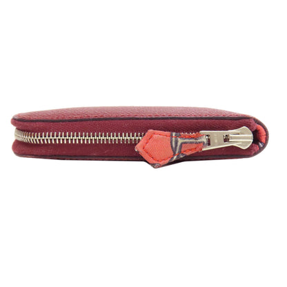 HERMES Azap Silk In SilverHardware Long wallet (with coin pocket) Epsom Ladies [Used]