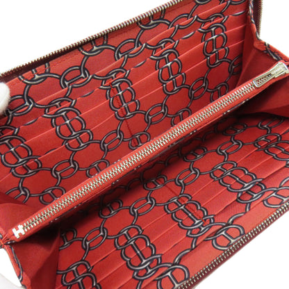 HERMES Azap Silk In SilverHardware Long wallet (with coin pocket) Epsom Ladies [Used]