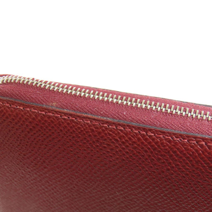 HERMES Azap Silk In SilverHardware Long wallet (with coin pocket) Epsom Ladies [Used]