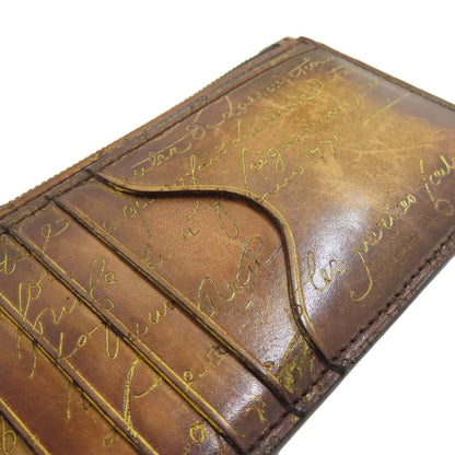 Berluti Calligraphy coin purse Leather Ladies [Used]