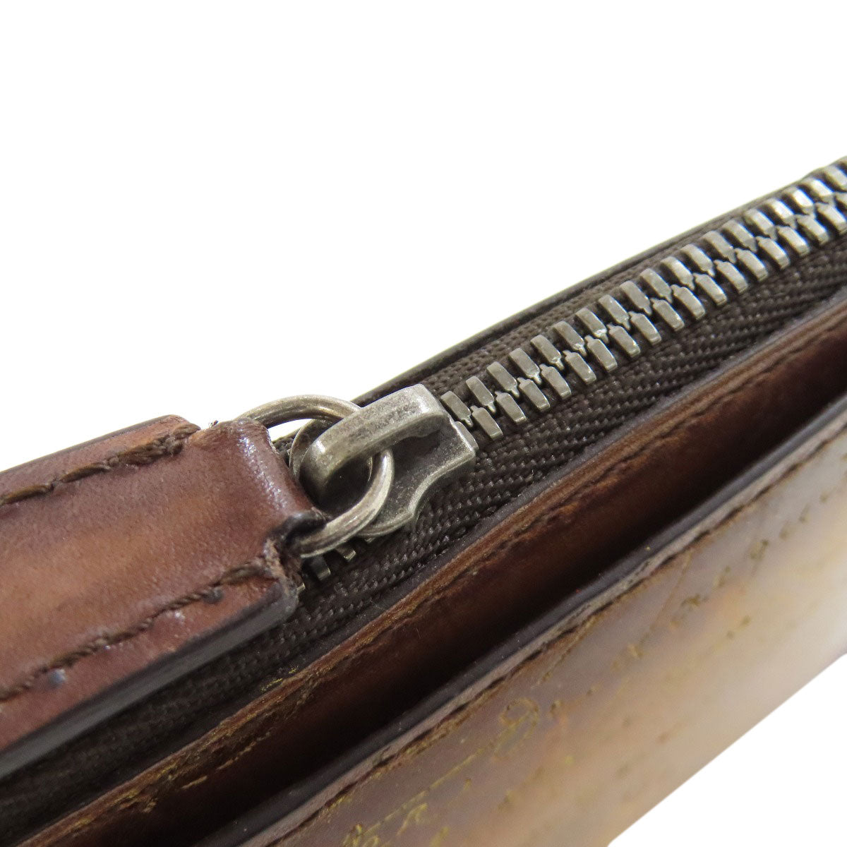 Berluti Calligraphy coin purse Leather Ladies [Used]