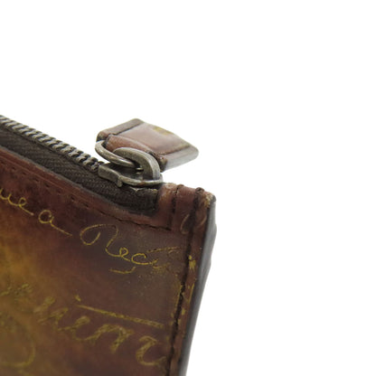 Berluti Calligraphy coin purse Leather Ladies [Used]