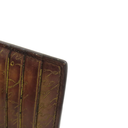 Berluti Calligraphy coin purse Leather Ladies [Used]