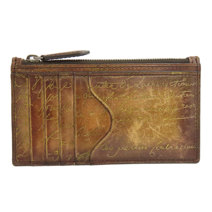 Berluti Calligraphy coin purse Leather Ladies [Used]