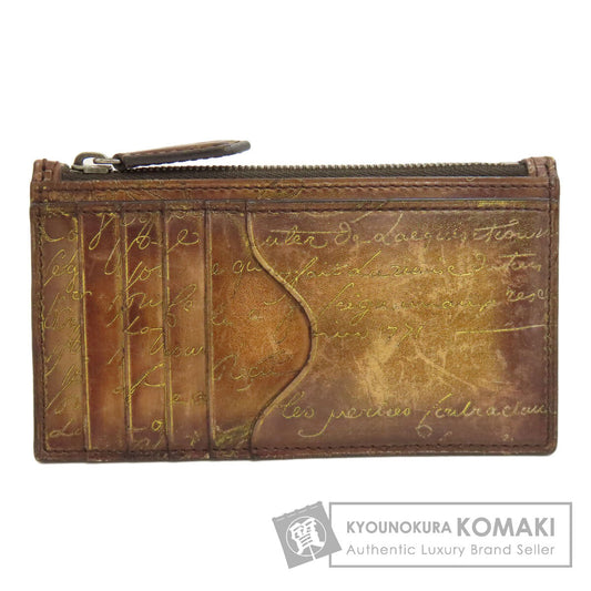 Berluti Calligraphy coin purse Leather Ladies [Used]