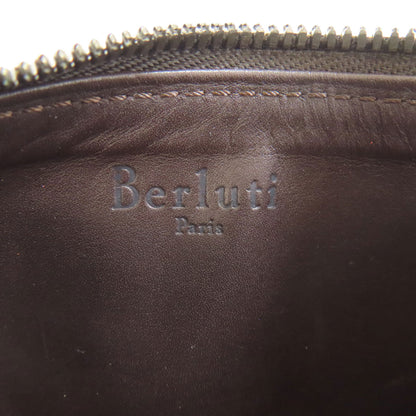 Berluti Calligraphy coin purse Leather Ladies [Used]