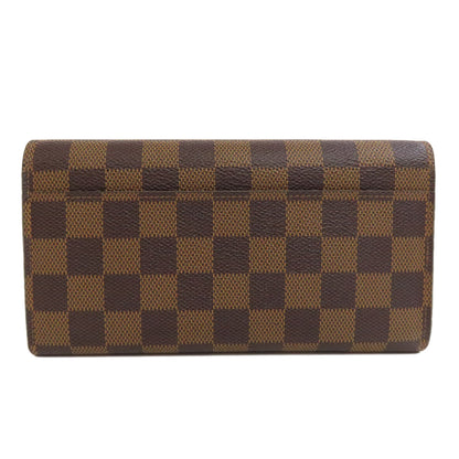 LOUIS VUITTON  N63209 Long wallet (with coin pocket) Portefeiulle Â· Sarah Damier canvas Ladies