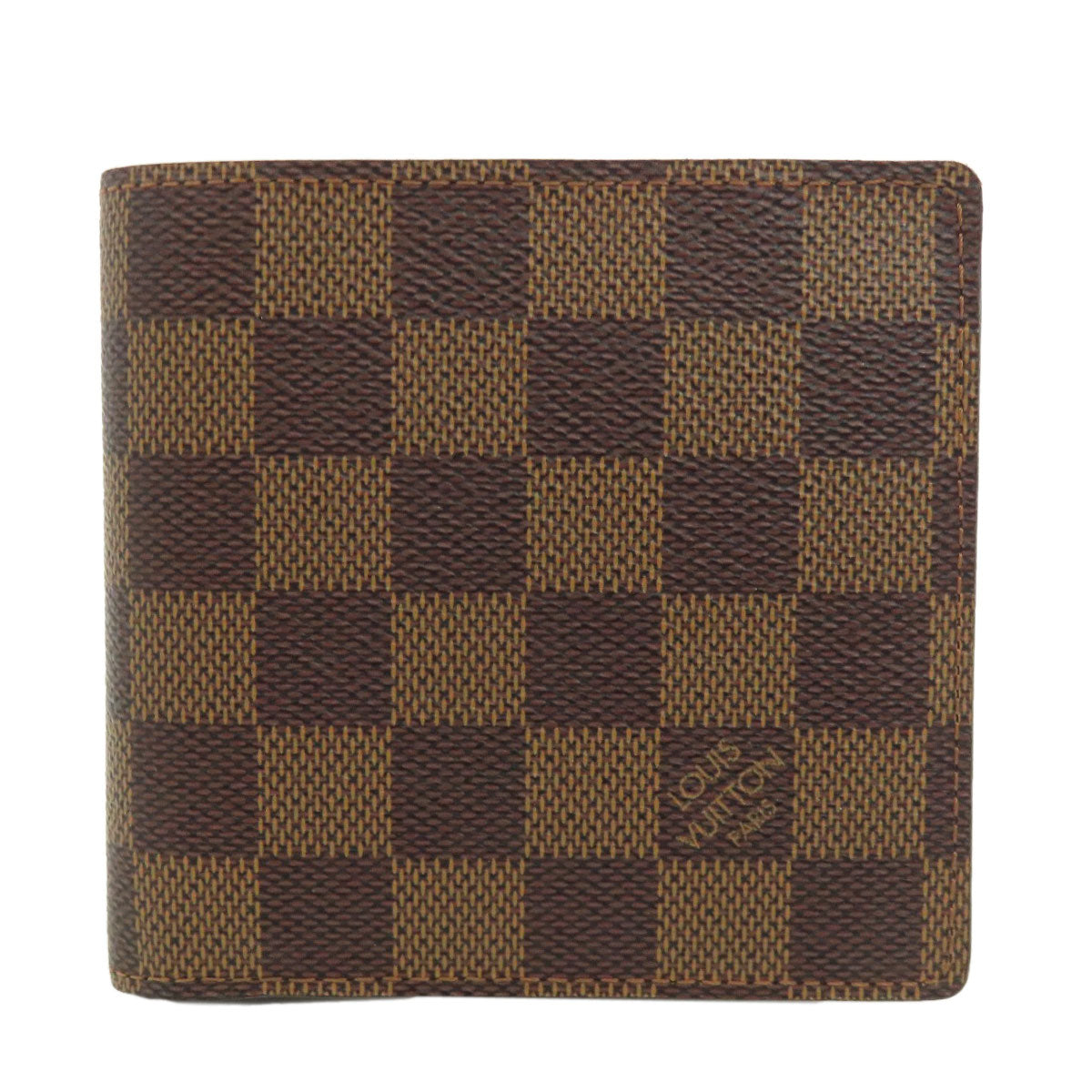 LOUIS VUITTON  N61675 Bifold Wallet with Coin Pocket Portefeiulle・Marco Damier canvas Ladies