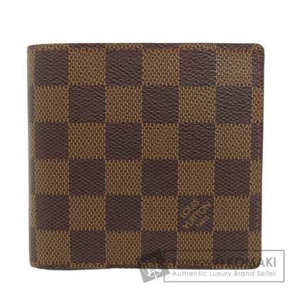 LOUIS VUITTON  N61675 Bifold Wallet with Coin Pocket Portefeiulle・Marco Damier canvas Ladies