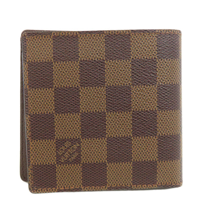 LOUIS VUITTON  N61675 Bifold Wallet with Coin Pocket Portefeiulle・Marco Damier canvas Ladies