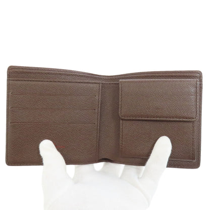 LOUIS VUITTON  N61675 Bifold Wallet with Coin Pocket Portefeiulle・Marco Damier canvas Ladies