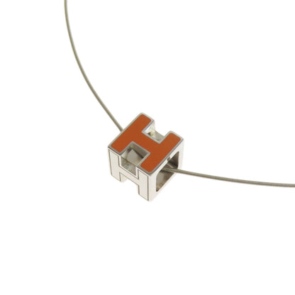 HERMES   Necklace H cube Metal Ladies