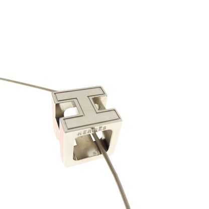 HERMES   Necklace H cube Metal Ladies