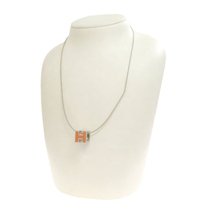 HERMES   Necklace H cube Metal Ladies