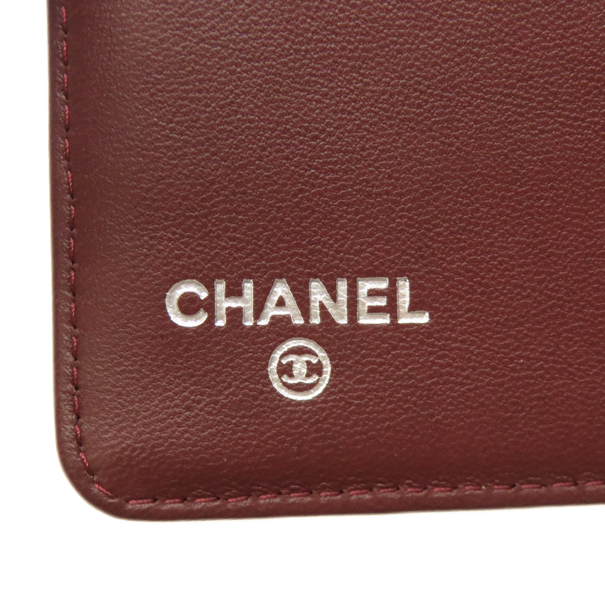 CHANEL   Long wallet (with coin pocket) Matelasse SilverHardware Lambskin Ladies