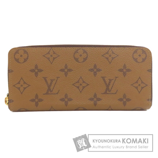 LOUIS VUITTON  M82336 Long wallet (with coin pocket) Portefeiulle・Clemence Monogram reverse Ladies