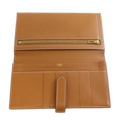 HERMES   Long wallet (with coin pocket) Barance Free GoldHardware Epsom Ladies