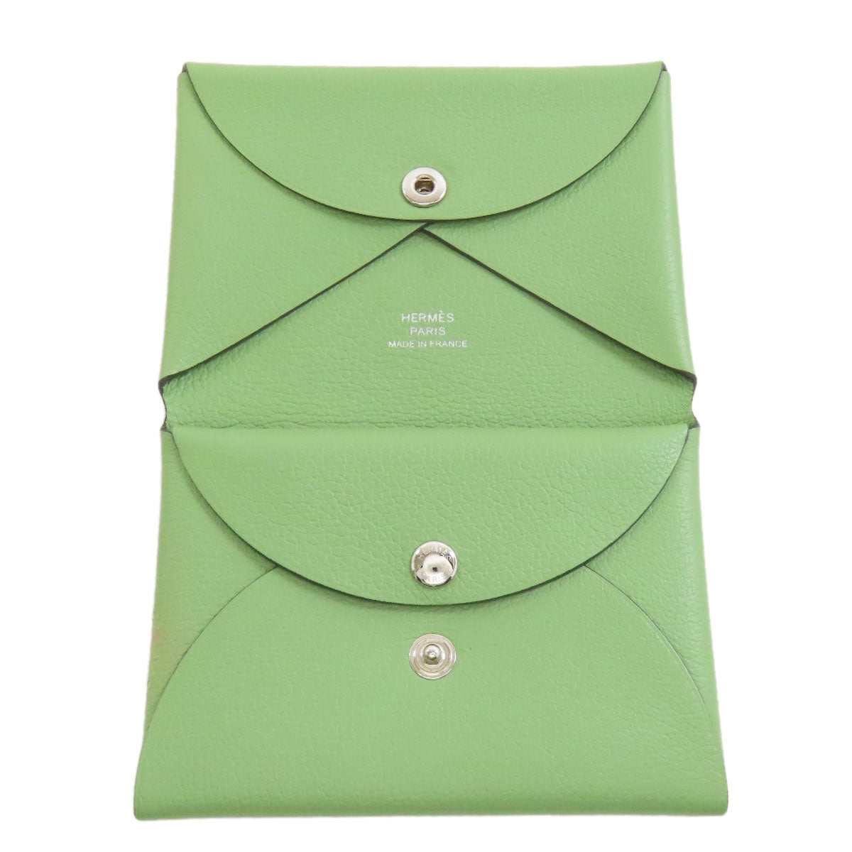 HERMES Calvi duo coin purse Evercolor Ladies [Used]