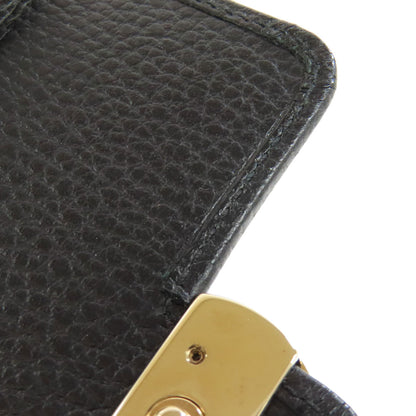 GUCCI  615525 Bifold Wallet with Coin Pocket Interlocking G outlet Leather Ladies