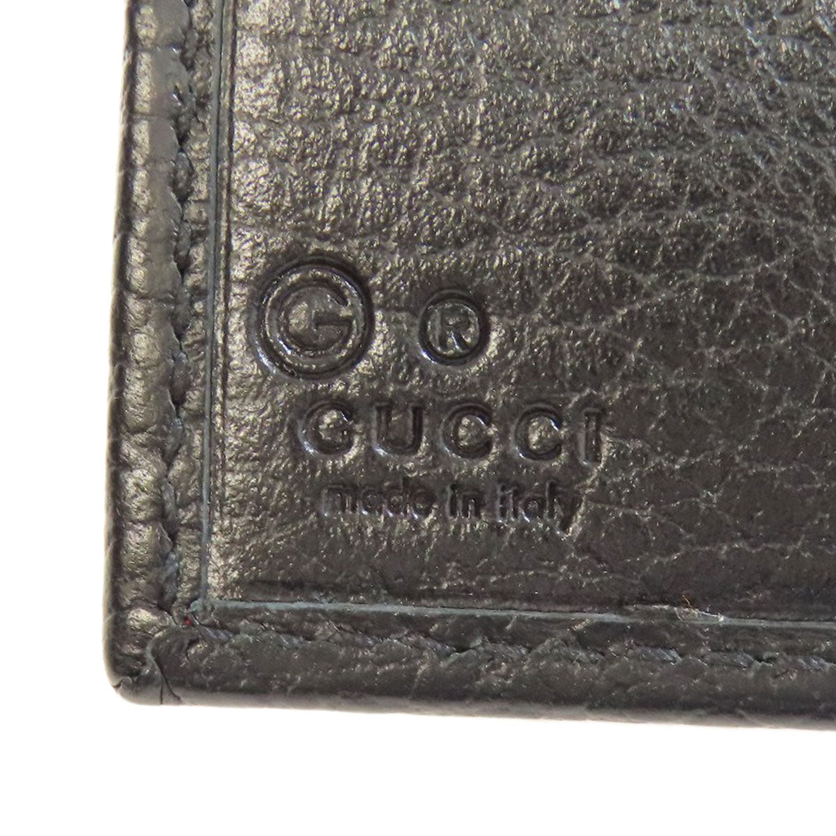 GUCCI  615525 Bifold Wallet with Coin Pocket Interlocking G outlet Leather Ladies