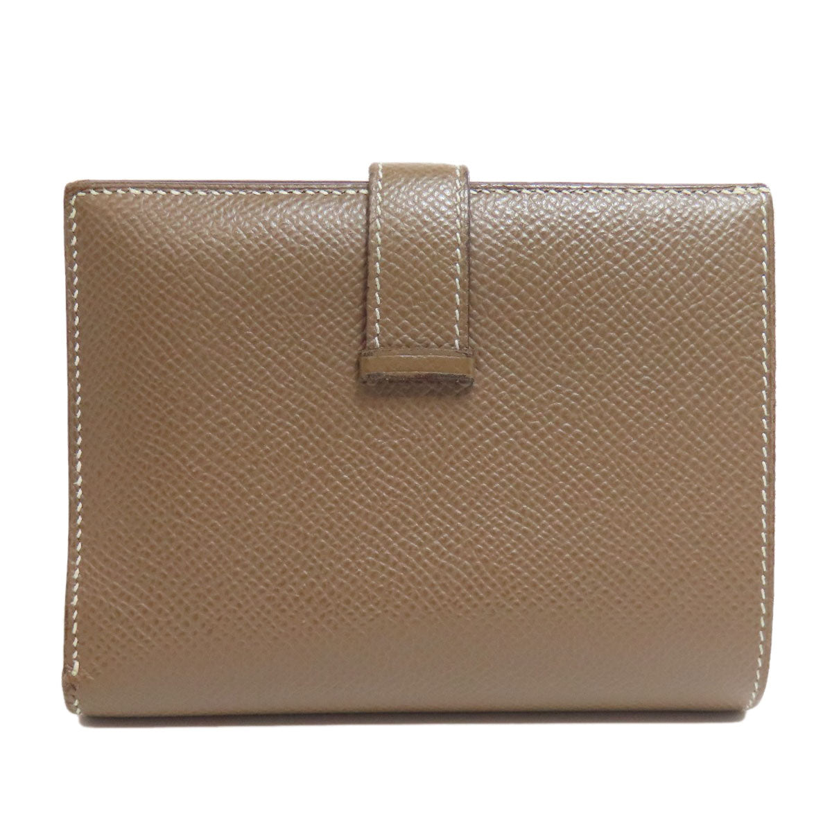 HERMES   Bifold Wallet with Coin Pocket Bearn Compact Etop GoldHardware Epsom Ladies