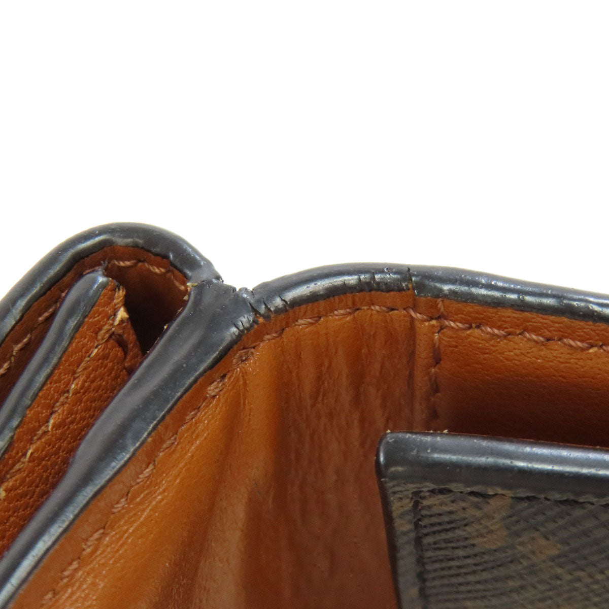 CELINE Tri-fold Wallet Macadam Bifold Wallet with Coin Pocket PVC Ladies [Used]