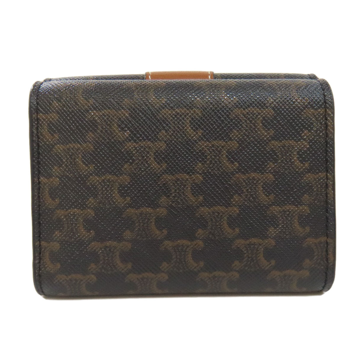 CELINE Tri-fold Wallet Macadam Bifold Wallet with Coin Pocket PVC Ladies [Used]