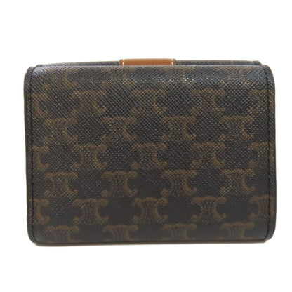 CELINE Tri-fold Wallet Macadam Bifold Wallet with Coin Pocket PVC Ladies [Used]