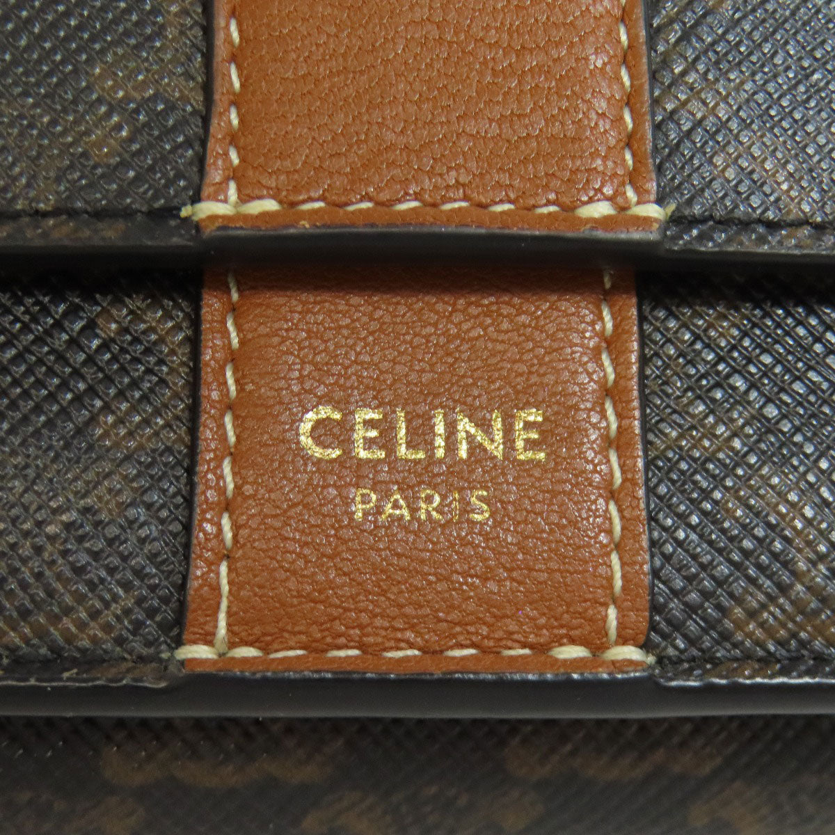 CELINE Tri-fold Wallet Macadam Bifold Wallet with Coin Pocket PVC Ladies [Used]