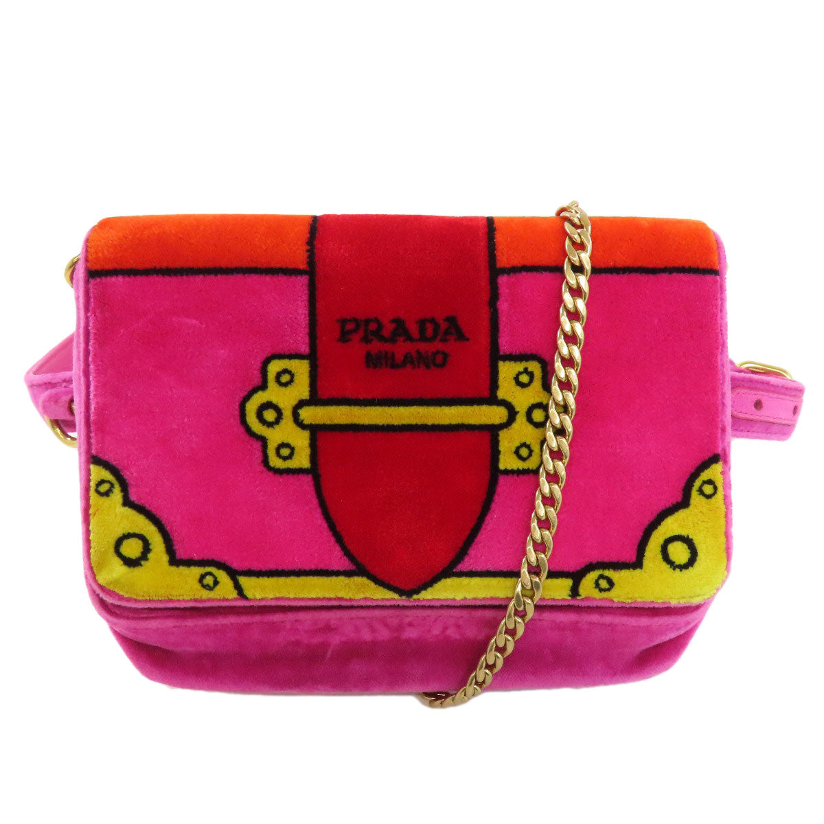 PRADA   Hip bag, waist bag 2WAY Velor Ladies