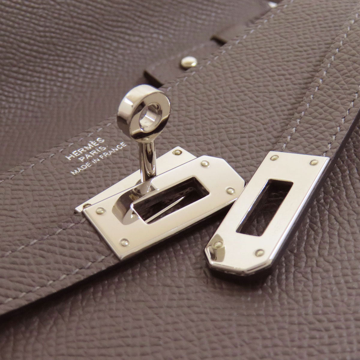 HERMES KellyToGo SilverHardware Long wallet (with coin pocket) Epsom Ladies [Used]