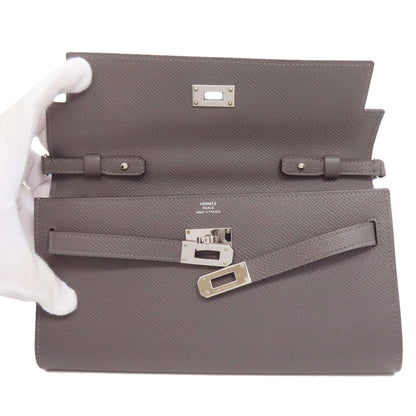 HERMES KellyToGo SilverHardware Long wallet (with coin pocket) Epsom Ladies [Used]