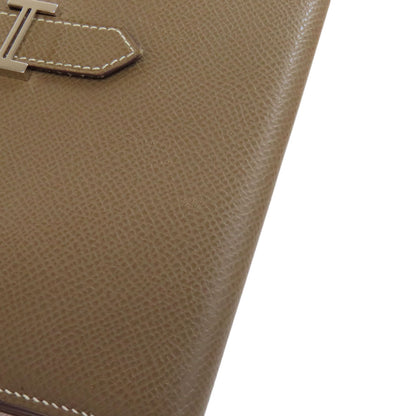 HERMES Bearn soufflet etope SilverHardware Long wallet (with coin pocket) Epsom Ladies [Used]