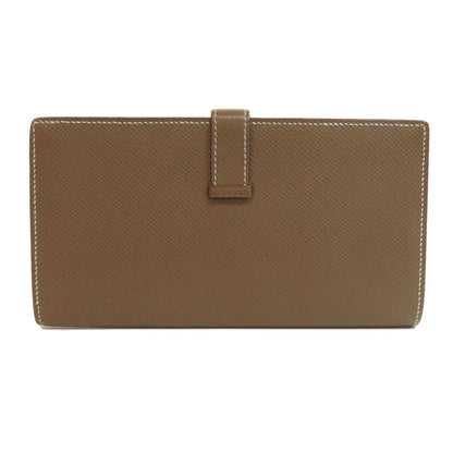 HERMES Bearn soufflet etope SilverHardware Long wallet (with coin pocket) Epsom Ladies [Used]