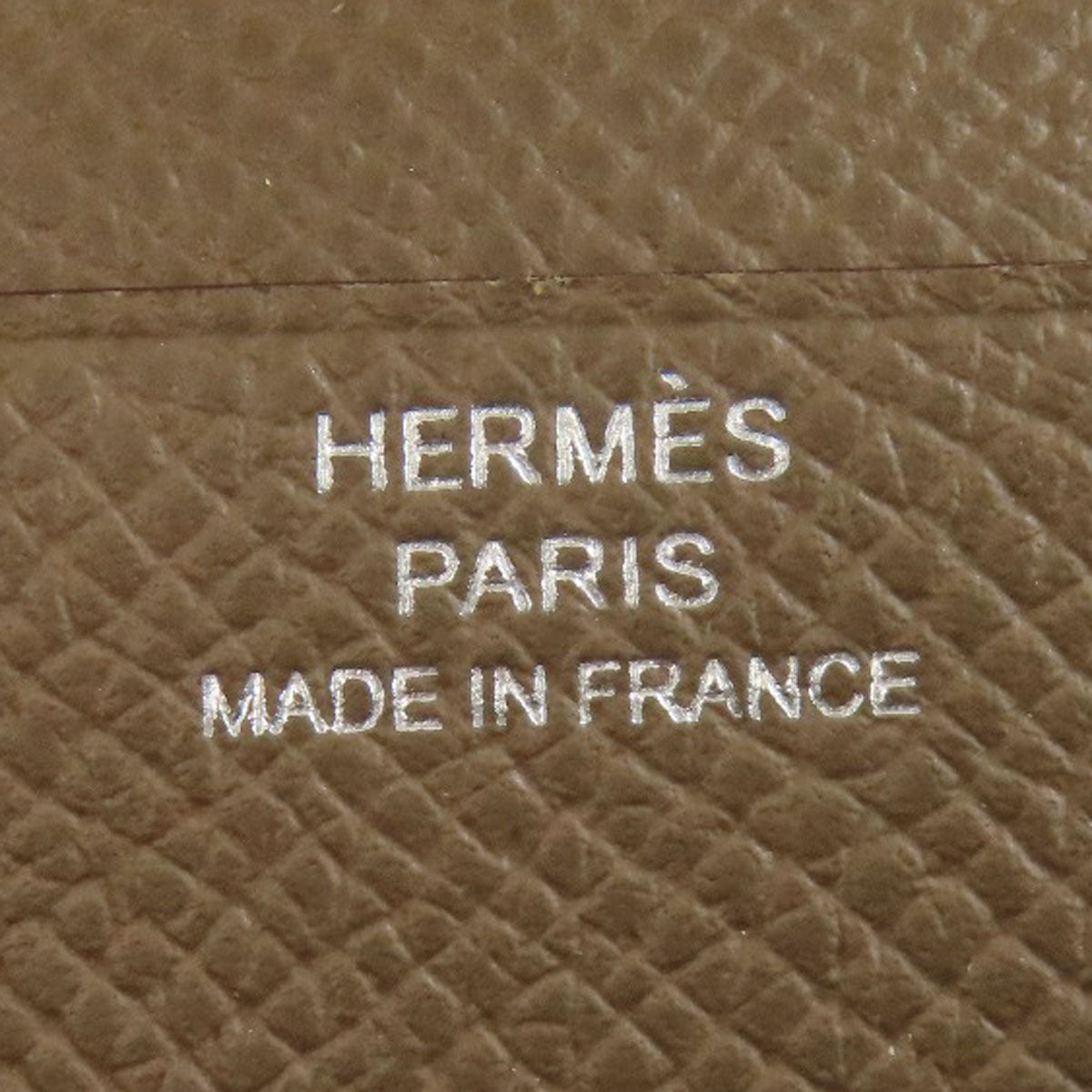 HERMES Bearn soufflet etope SilverHardware Long wallet (with coin pocket) Epsom Ladies [Used]