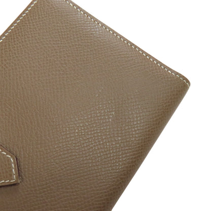 HERMES Bearn soufflet etope SilverHardware Long wallet (with coin pocket) Epsom Ladies [Used]
