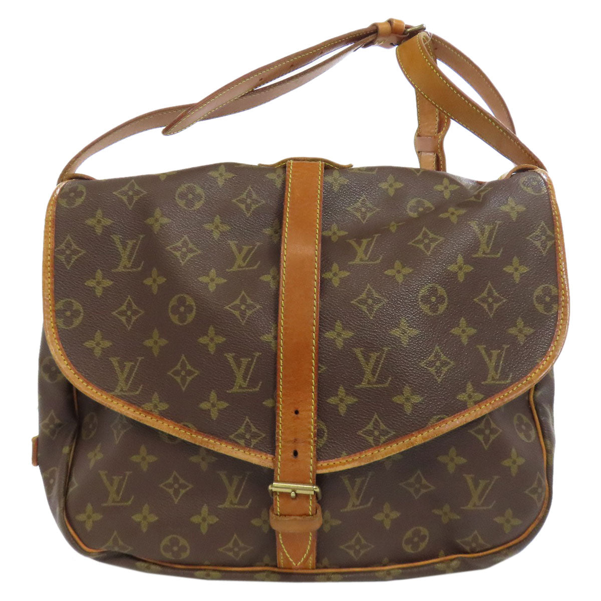 LOUIS VUITTON M42254 Saumur Shoulder Bag Monogram canvas Ladies [Used]