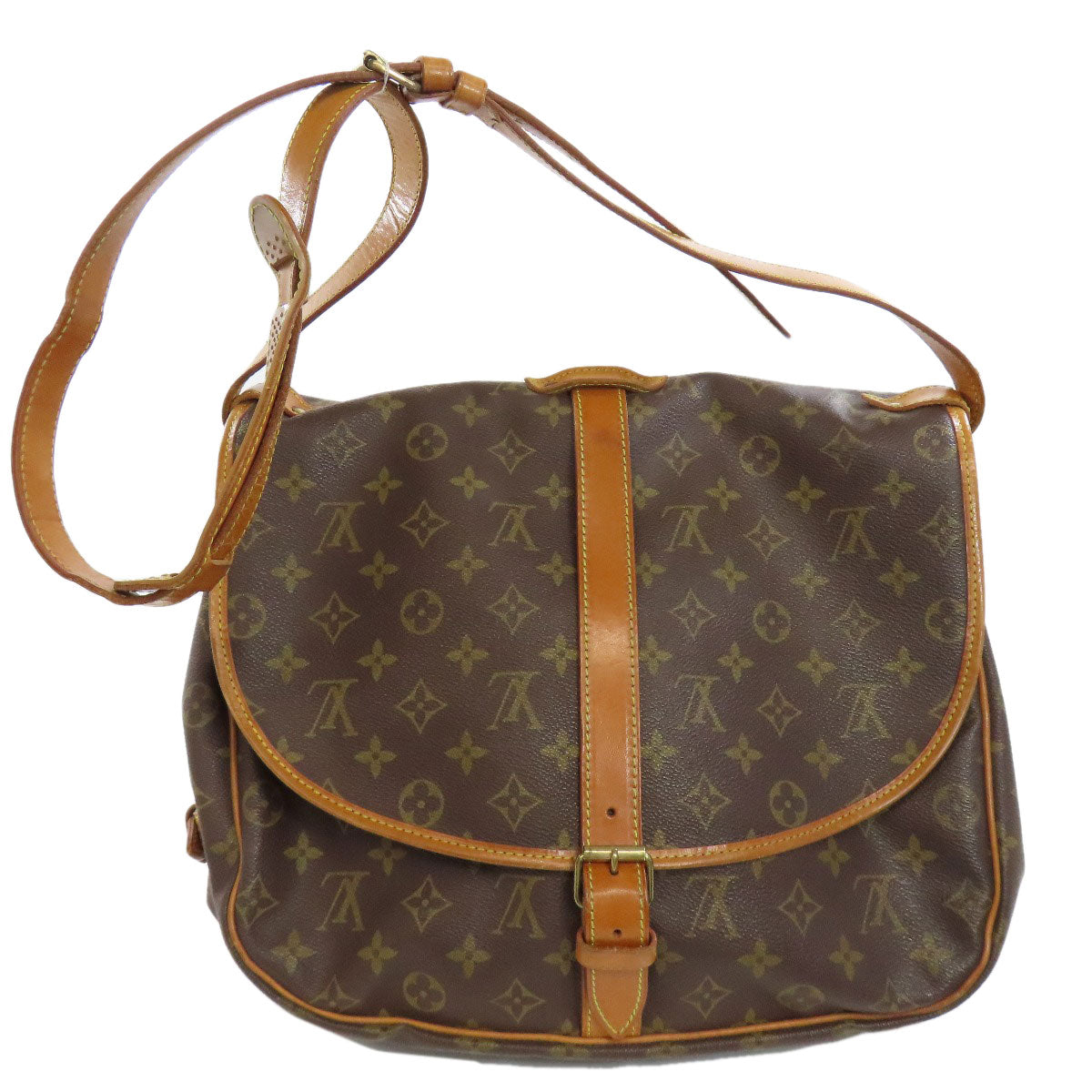LOUIS VUITTON M42254 Saumur Shoulder Bag Monogram canvas Ladies [Used]