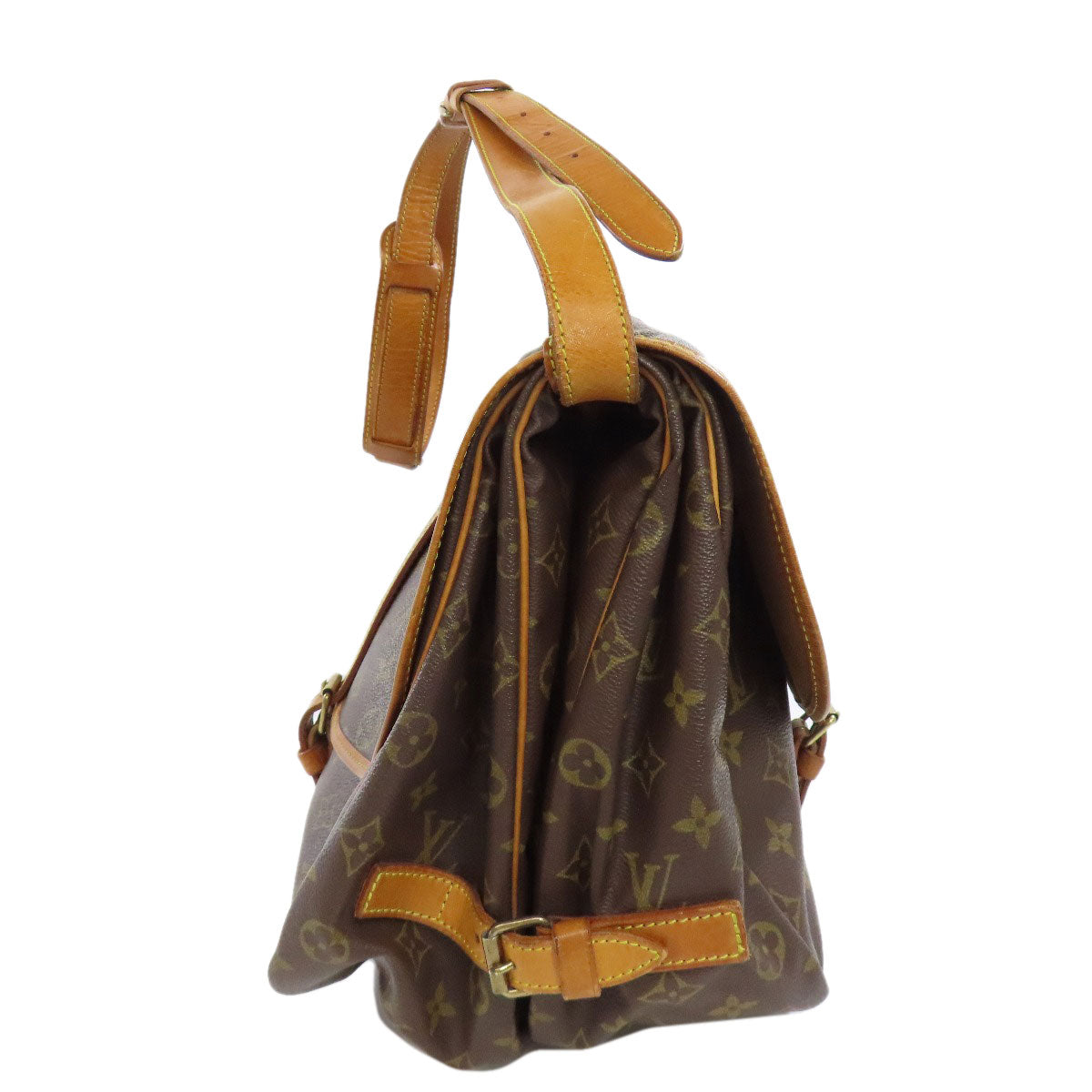 LOUIS VUITTON M42254 Saumur Shoulder Bag Monogram canvas Ladies [Used]