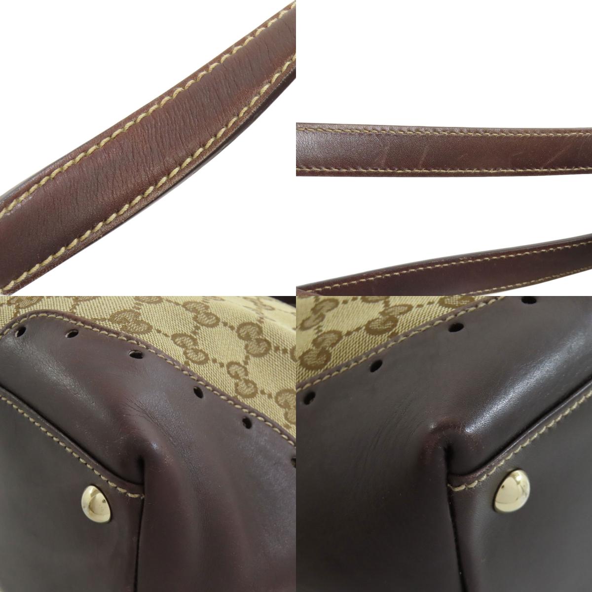 GUCCI 145993 GG Tote Bag Canvas LeatherLadies [Used]