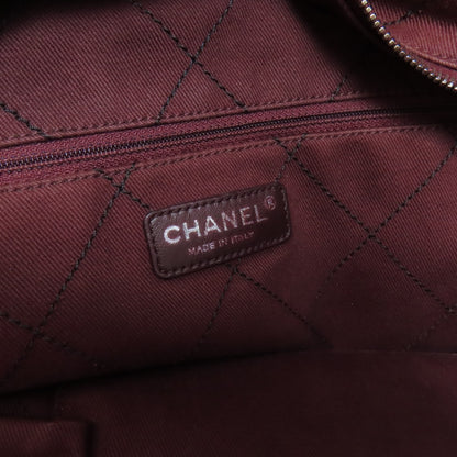 CHANEL Matelasse SilverHardware Tote Bag Grained Calfskin Skin Ladies [Used]