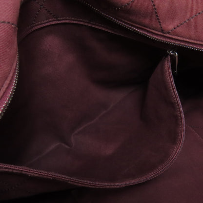 CHANEL Matelasse SilverHardware Tote Bag Grained Calfskin Skin Ladies [Used]