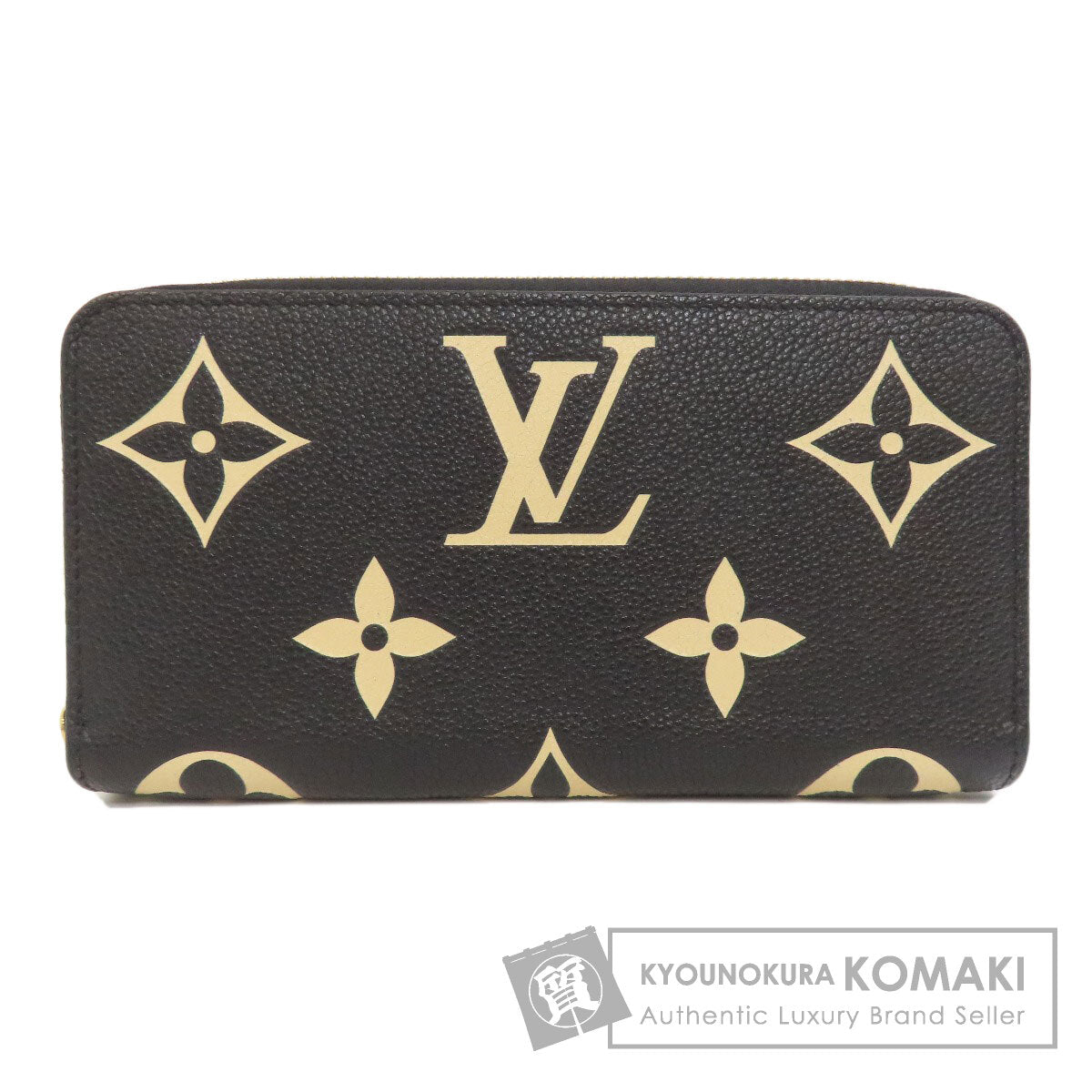 LOUIS VUITTON  M80481 Long wallet (with coin pocket) Zippy wallet bicolor Empreinte Ladies