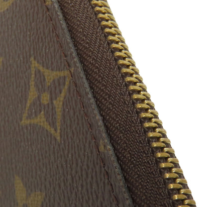 LOUIS VUITTON  M60744 Long wallet (with coin pocket) Portefeiulle・Clemence Monogram canvas Ladies