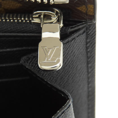 LOUIS VUITTON M69407 Zippy Dragonne Long wallet (with coin pocket) Monogram Macassar Ladies [Used]