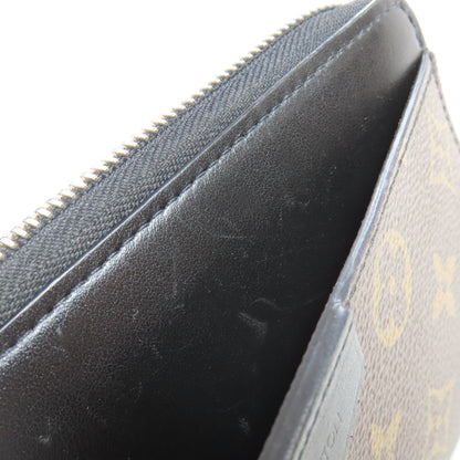 LOUIS VUITTON M69407 Zippy Dragonne Long wallet (with coin pocket) Monogram Macassar Ladies [Used]