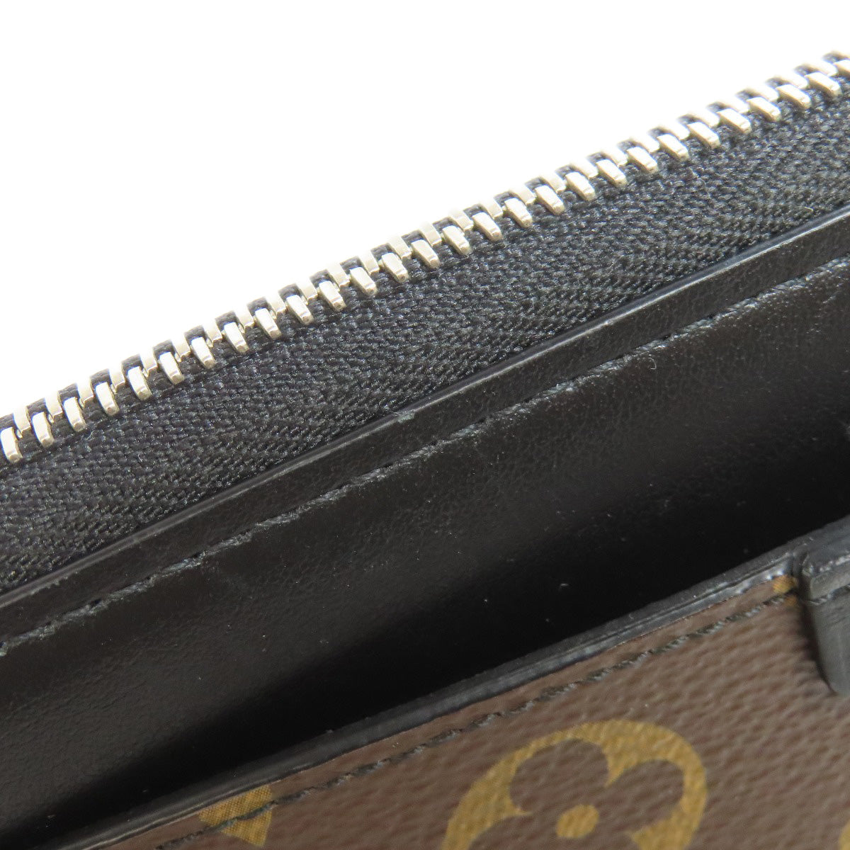 LOUIS VUITTON M69407 Zippy Dragonne Long wallet (with coin pocket) Monogram Macassar Ladies [Used]