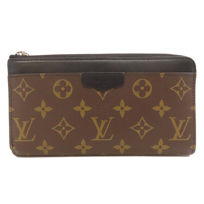 LOUIS VUITTON M69407 Zippy Dragonne Long wallet (with coin pocket) Monogram Macassar Ladies [Used]